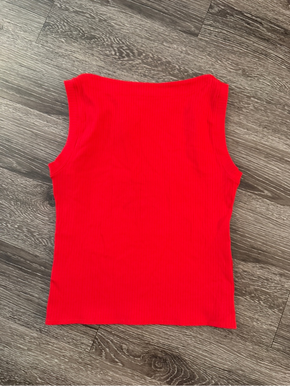 J. Crew Red Ribbed Button Tank New - Picture 5 of 5